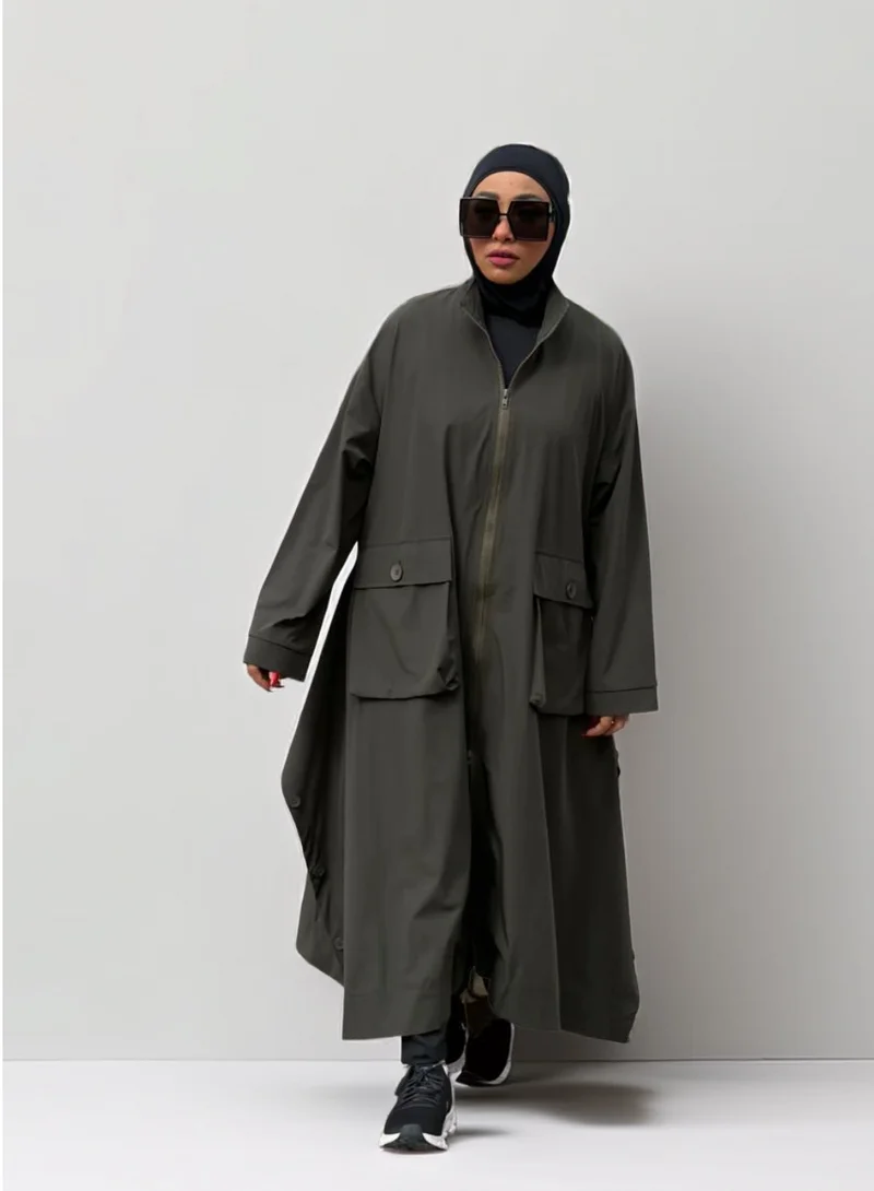 بوند جاكيت طويل قطعة واحدة